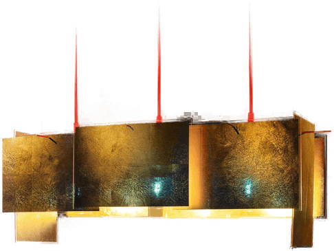 Ingo Maurer Utvidelsessett 24 Karat Blau M