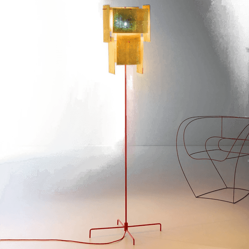 Ingo Maurer 24 Karat Blau gulvlampe