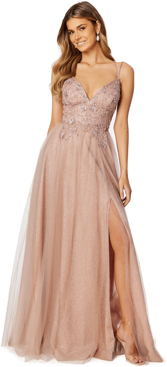 Christian Koehlert Glitter Evening Dress