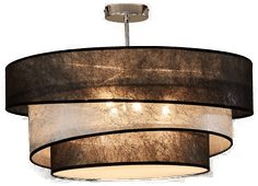 Lindby Ayvira taklampe, svart/sølv