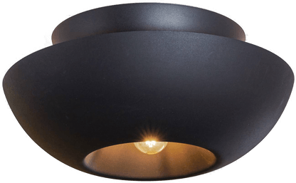 Lucande taklampe Kellina, svart, Ø 48 cm