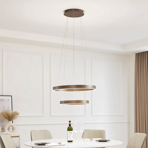 Lucande Smart LED-pendel Yonam, kaffe