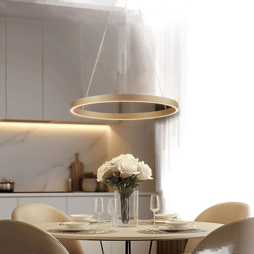 Lucande Smart LED-pendellampe Yonam, gull