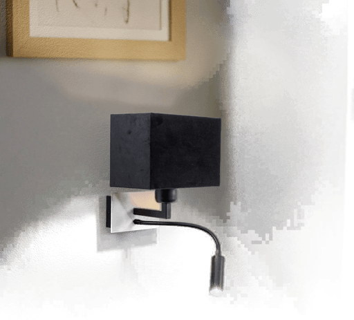 Euluna Vegglampe Harry, messing/svart