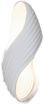 Lindby vegglampe Ornela, hvit