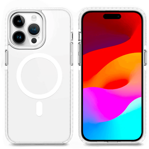 4Smarts Hybrid Guard Deksel iPhone 15 Pro MagSafe Gjennomsiktig