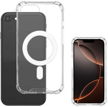 4Smarts Ibiza Hybrid Deksel iPhone 16e - Gjennomsiktig