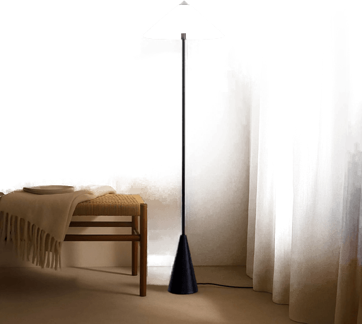 Lindby Norvik gulvlampe 150 cm svart/grå