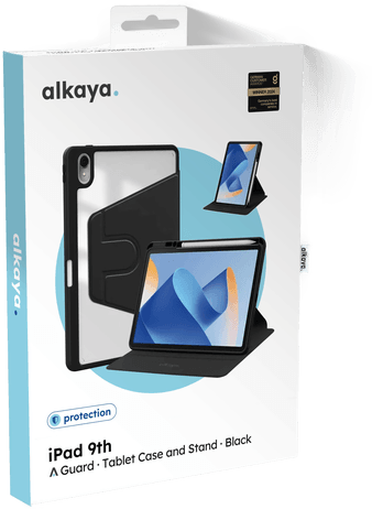 Alkaya Lucid 360 iPad-etui 10,2" Svart