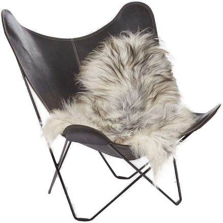 Natures Collection Saueskinn Langhåret 100-120x60 cm