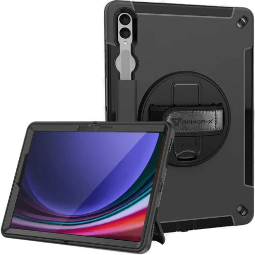 Armorx Rugged Case Samsung Galaxy Tab S9+ Sort
