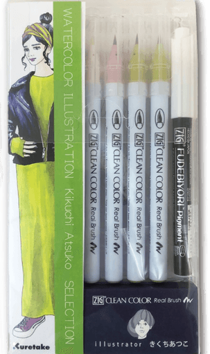 ZIG Kuretake Clean Color Real Brush 8-set