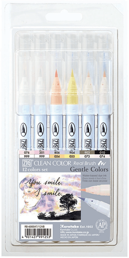 ZIG Kuretake Clean Color Real Brush 12-set