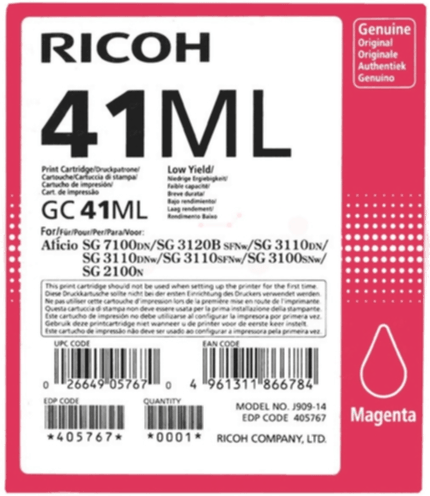 Ricoh Gelpatron magenta 600 sider