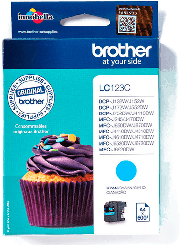 Brother LC-123 Blekkpatron Cyan