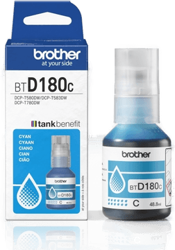 Brother BTD180C blekkflaske Cyan