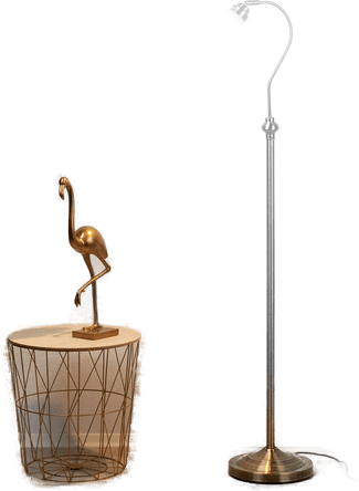 Searchlight BJANE stålampe antikkmessing