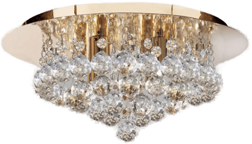 Searchlight Hanna taklampe 35 cm gull