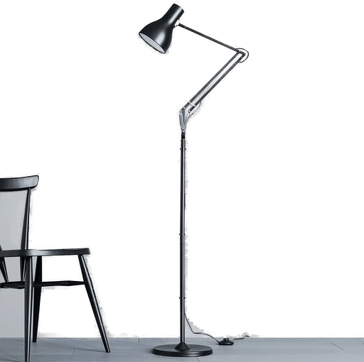 Anglepoise Type 75 gulvlampe, fløyels svart