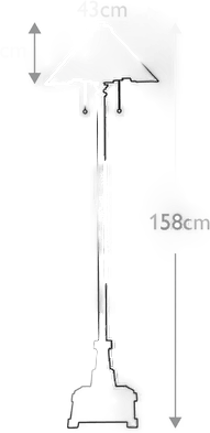 Quoizel Inglenook Gulvlampe Tiffany-stil