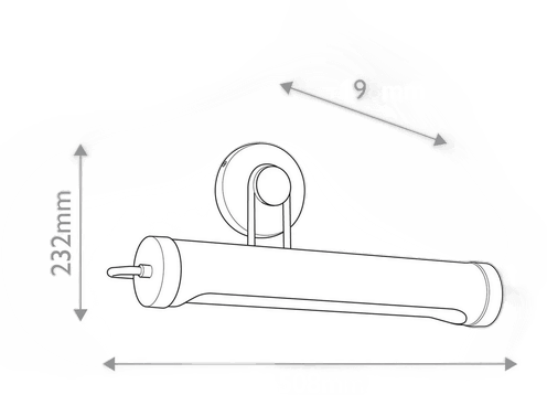 Quintiesse WYNWOOD vegglampe bronse 51 cm