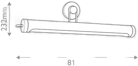 Quintiesse WYNWOOD vegglampe bronse 81 cm