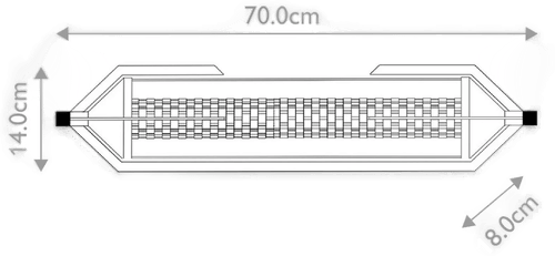 Quintiesse LED-vegglampe ESPADA 70 cm