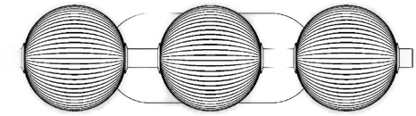 Quintiesse LED-vegglampe PALMAS gull/røykgrå