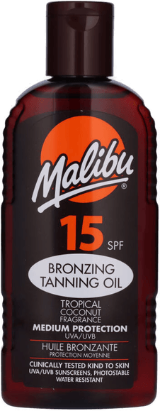 Malibu Bronzing Tanning Oil SPF 15