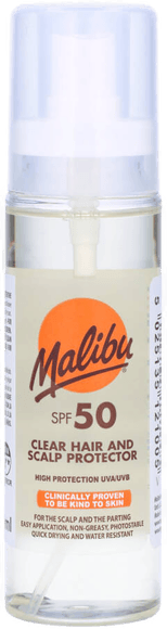 Malibu Clear Hair and Scalp Protector SPF50