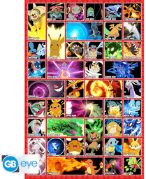 Abysse Pokémon Moves Poster 91,5x61 cm