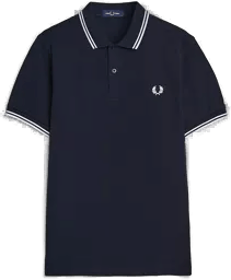 Fred Perry Twin Tipped Polo Navy/White