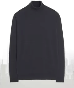 John Smedley Cherwell Rollneck Hepburn Smoke