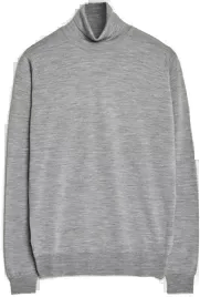 John Smedley Cherwell Rollneck Silver