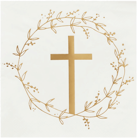 Club Green Hootyballoon Servietter Kors Gull - 16-pakning