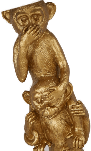 Searchlight Bordlampe Three Wise Monkeys