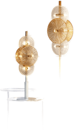 Searchlight Wagon Wheel gulvlampe, 6-lys