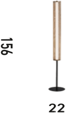 Searchlight Thread LED-gulvlampe, gullfarget