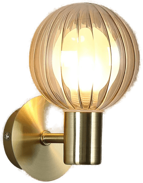 Searchlight Vegglampe Lumisphere krem/messing 12 cm