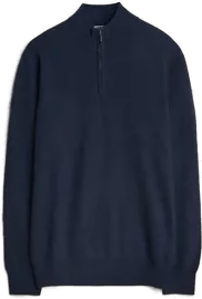 Charles Tyrwhitt Pure Cashmere Zip Neck Jumper