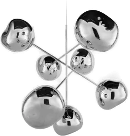 Tom Dixon Melt Chandelier large 196 cm Silver
