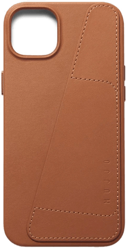 Mujjo Lommeboketui i Lær - Brun (iPhone 14 Plus)