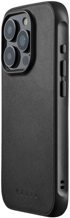 Mujjo Shield-deksel iPhone 15 Pro - Svart