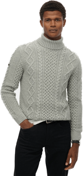 Superdry Jacob Cable Roll Neck Jumper