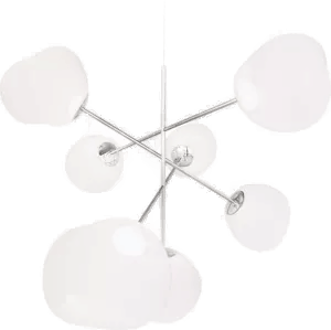 Tom Dixon Melt Chandelier large Opal-silver