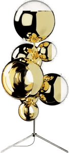 Tom Dixon Mirror Ball gulvlampe 181 cm Gold