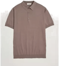 John Smedley Adrian Slim Fit Polo Beige Musk