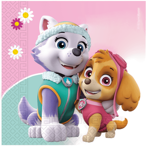 Globos Europe Servietter Paw Patrol Skye & Everest