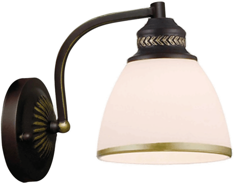 Viokef Clair brun metallvegglampe