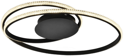 Viokef Berlin LED-taklampe, sort, Ø 57 cm